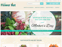 Tablet Screenshot of centralcoastflowerhut.com.au